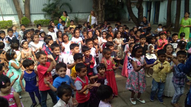 Dance session at the Christmas party